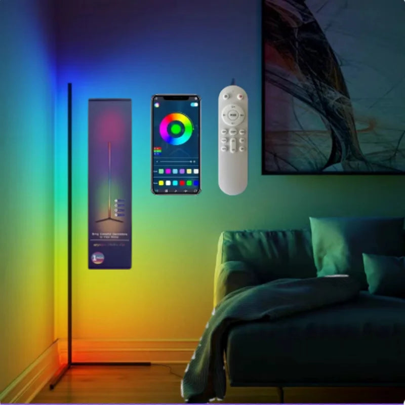Lámpara de Pie Atmosférica Inteligente para Ambientes Inmersivos – Aureo Floor