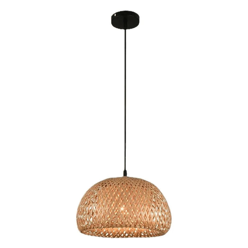 Lámpara Colgante de Ratán Natural E27 – Noctis Ceiling