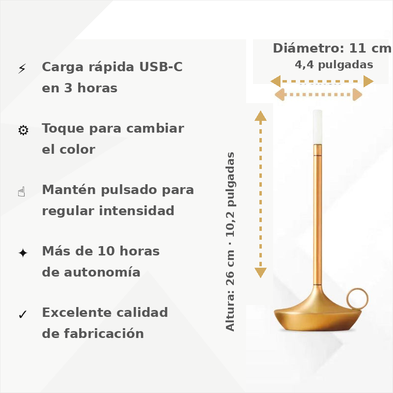 Tibet Atelier™ – Lámpara de Mesa Inalámbrica – Lúmina Mes