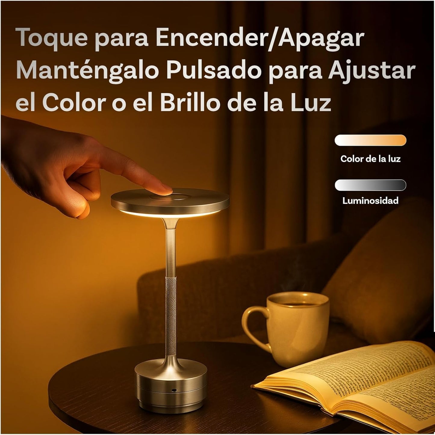Aura Premiun – Lámpara de Mesa Inalámbrica para Ambientes Sofisticados