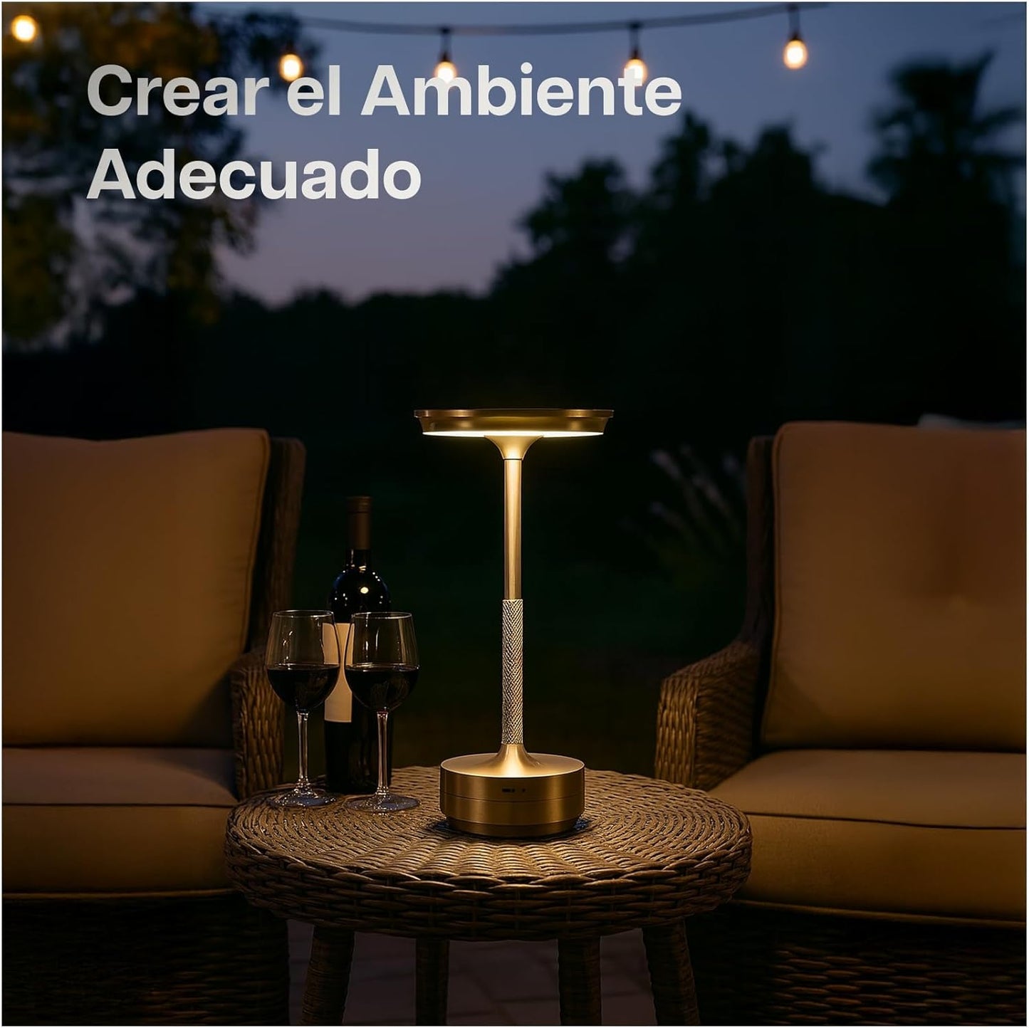 Aura Premiun – Lámpara de Mesa Inalámbrica para Ambientes Sofisticados