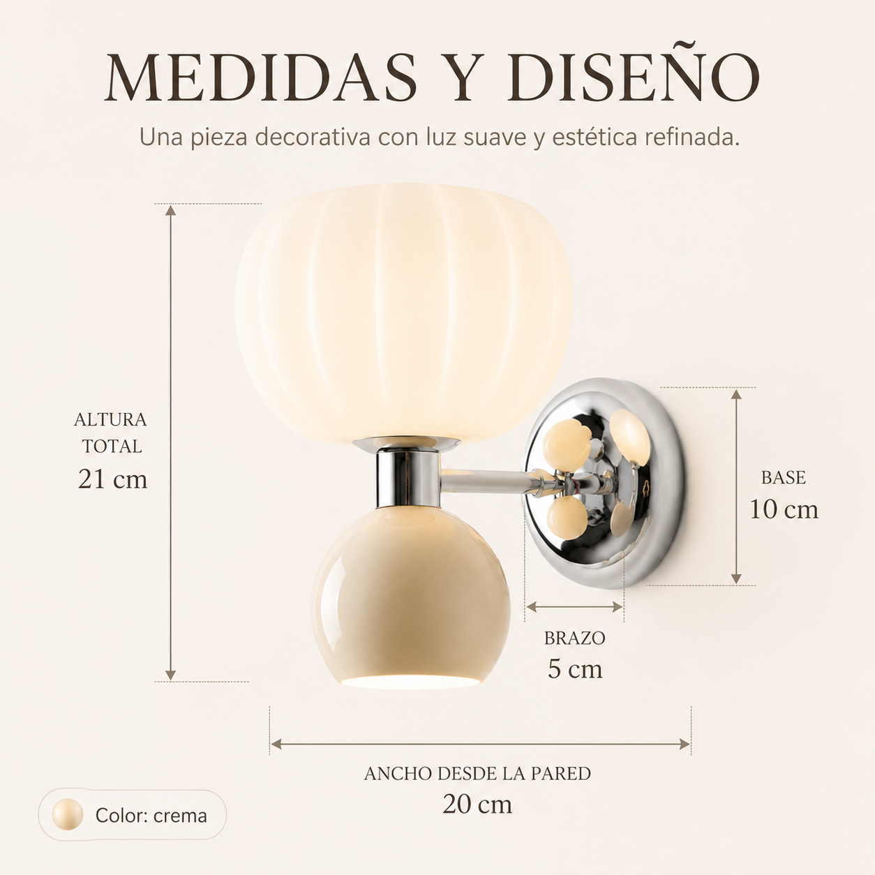Alba Duna™ – Aplique Escultural Orgánico – Velora Wall