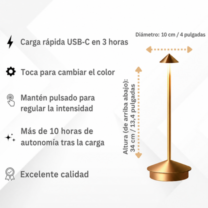Shanghai Atelier™ – Lámpara de Mesa Inalámbrica – Lúmina Mesa