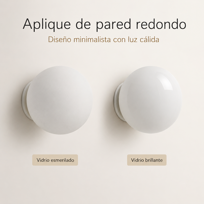 Éclat Orb™ – Aplique Bauhaus de Cristal Opal – Velora Wall