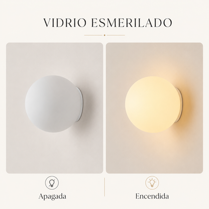 Éclat Orb™ – Aplique Bauhaus de Cristal Opal – Velora Wall