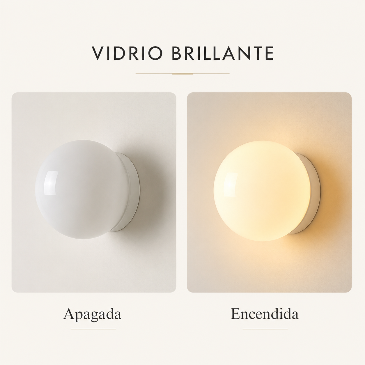 Éclat Orb™ – Aplique Bauhaus de Cristal Opal – Velora Wall