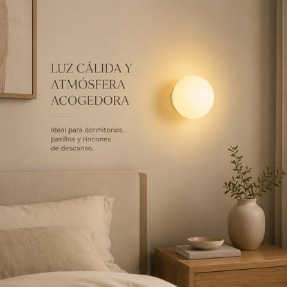 Éclat Orb™ – Aplique Bauhaus de Cristal Opal – Velora Wall