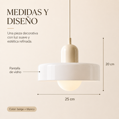 Bauvia™ – Lámpara Colgante de Vidrio Bauhaus – Noctis Ceiling