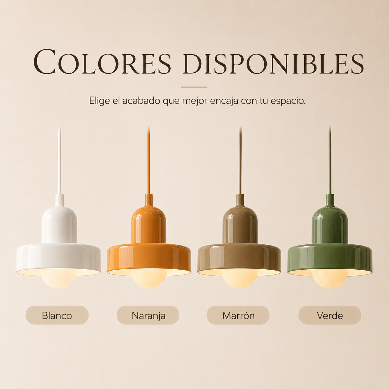 Bauvia™ – Lámpara Colgante de Vidrio Bauhaus – Noctis Ceiling