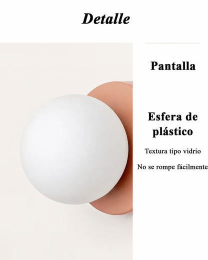 Velora Macaron™ – Aplique de Pared Esférico E27