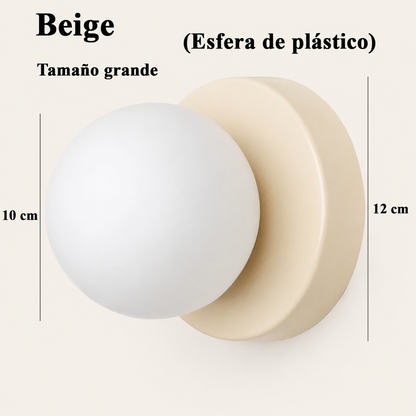Velora Macaron™ – Aplique de Pared Esférico E27
