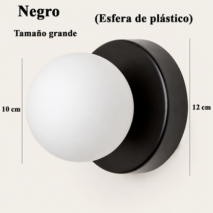 Velora Macaron™ – Aplique de Pared Esférico E27