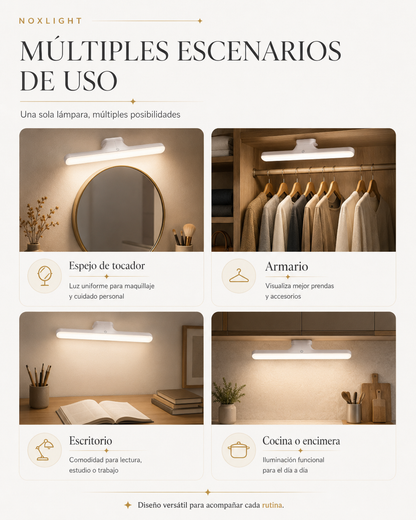 Liora – Lámpara Magnética para Espejo y Armario