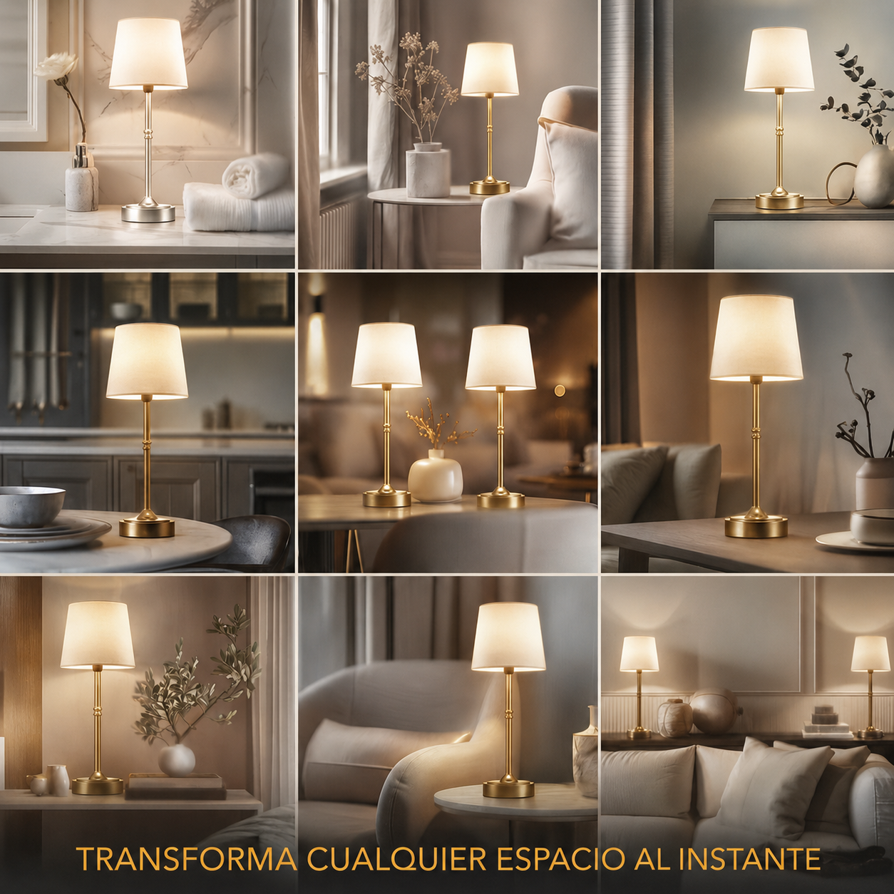 Budapest Atelier™ – Lámpara de Mesa Inalámbrica – Lúmina Mesa