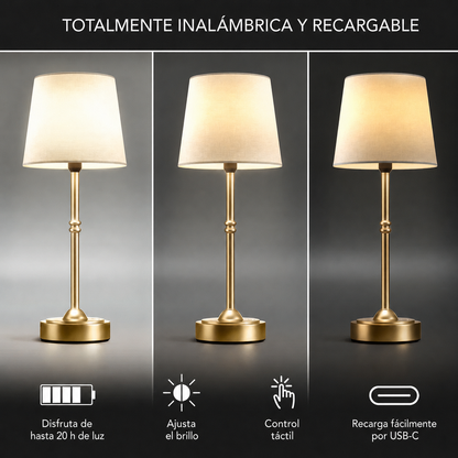 Budapest Atelier™ – Lámpara de Mesa Inalámbrica – Lúmina Mesa