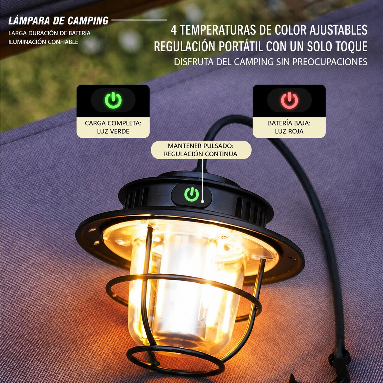 Nomad Ember™ – Farol Portátil de Ambiente – Lúmina Nomad