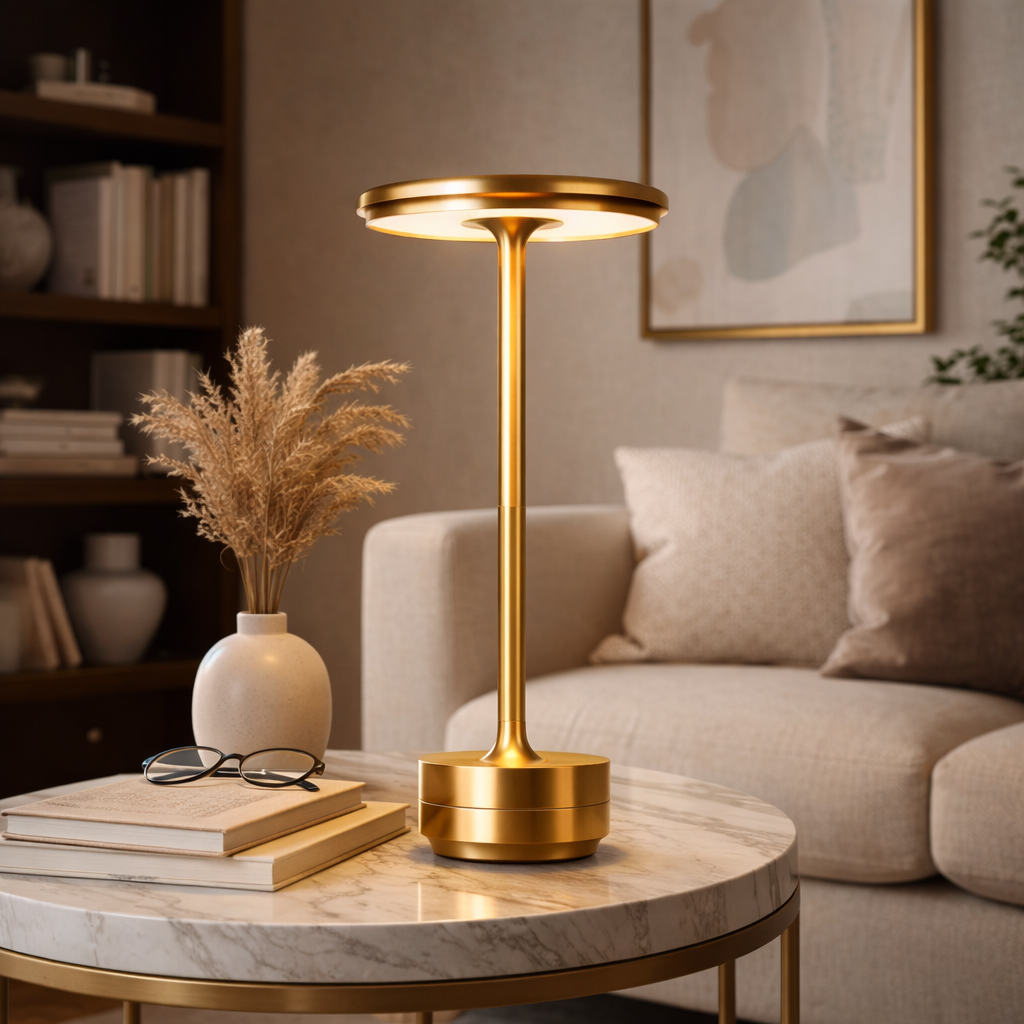 Aura Premiun – Lámpara de Mesa Inalámbrica para Ambientes Sofisticados