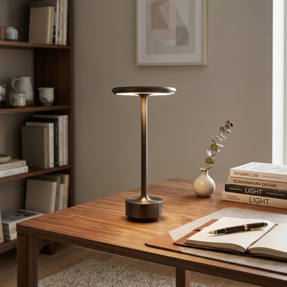 Aura Premiun – Lámpara de Mesa Inalámbrica para Ambientes Sofisticados