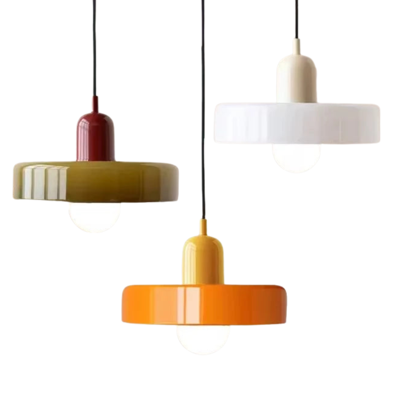 Bauvia™ – Lámpara Colgante de Vidrio Bauhaus – Noctis Ceiling