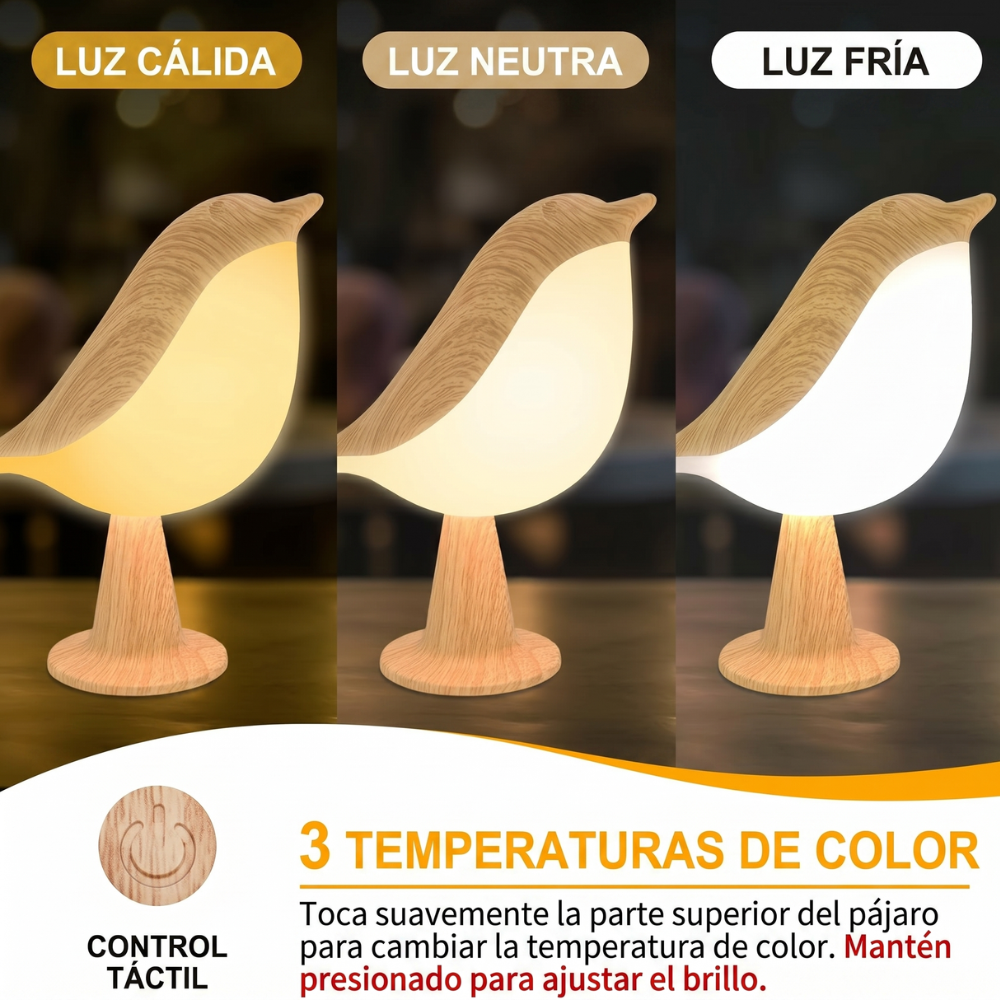 Lámpara de Mesa Birdy Aesthetic - Colección Lúmina iluminacíon de Mesa