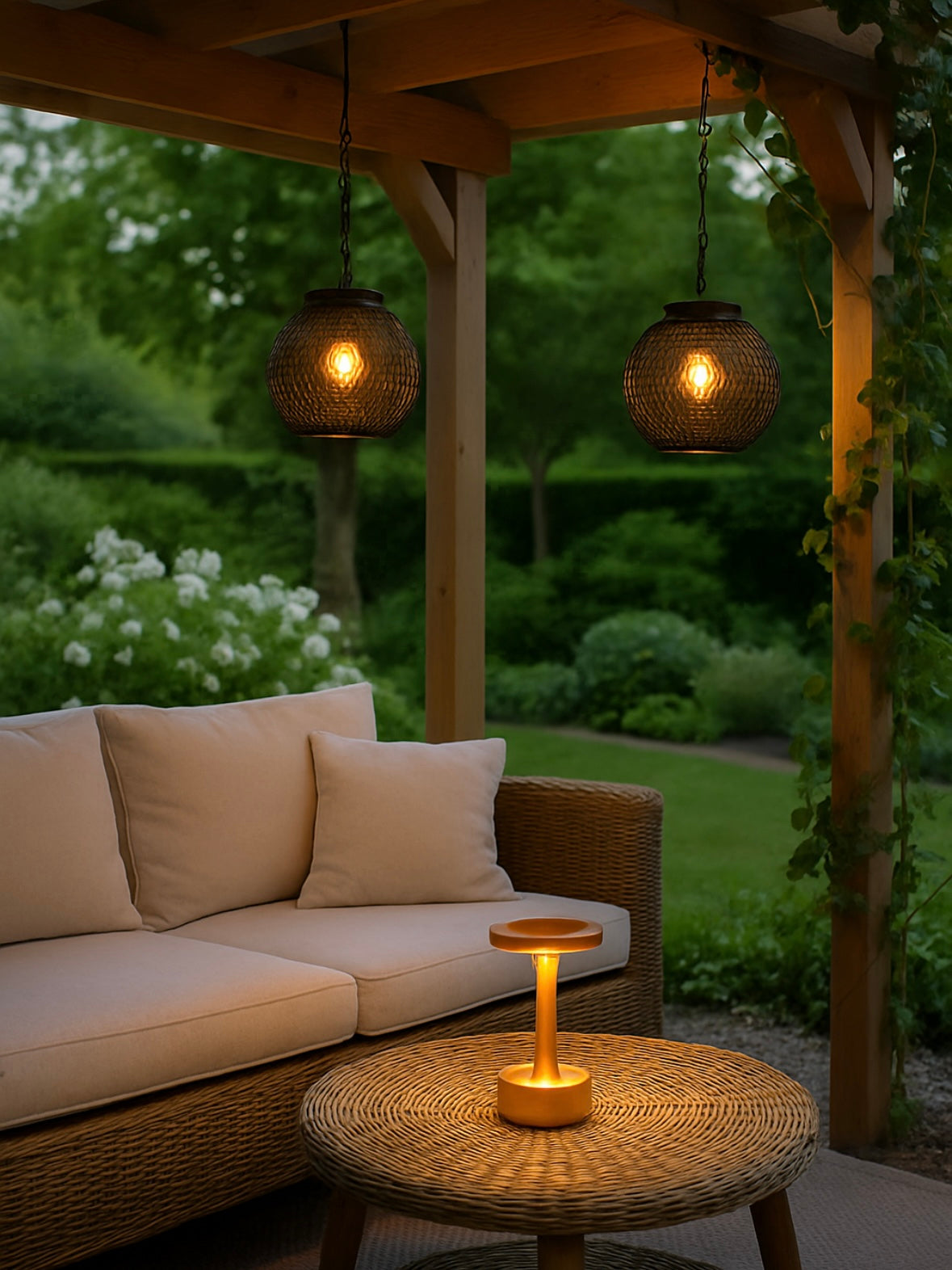Luna Veranda™ – Farol Solar Colgante para Jardín – Velora Outdoor