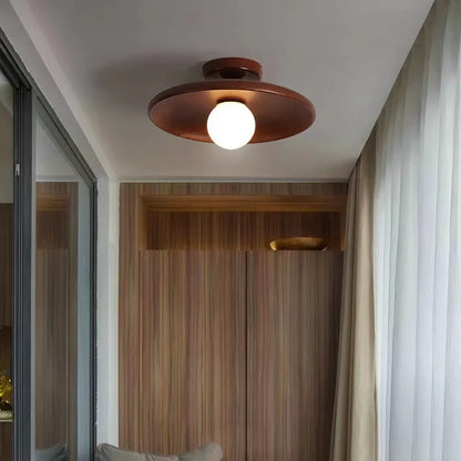 Lámpara de Techo Minimalista de Madera Natural – Noctis Ceiling