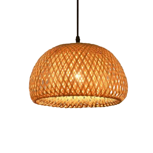 Lámpara Colgante de Ratán Natural E27 – Noctis Ceiling