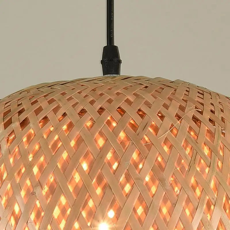 Lámpara Colgante de Ratán Natural E27 – Noctis Ceiling