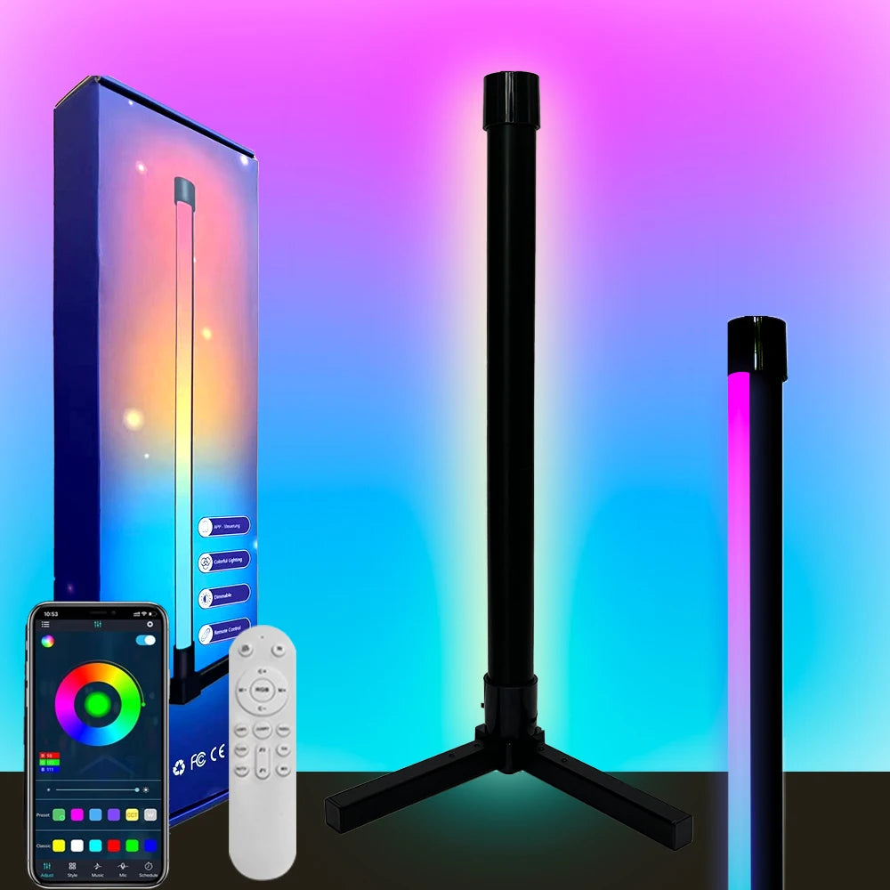 Lámpara de Pie Atmosférica Inteligente para Ambientes Inmersivos – Aureo Floor