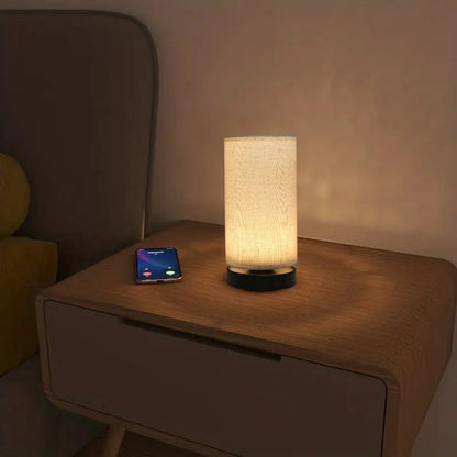 Lámpara de Mesa Nórdica de Tela - Colección iluminacíon de mesa