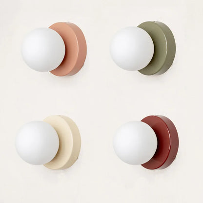 Velora Macaron™ – Aplique de Pared Esférico E27