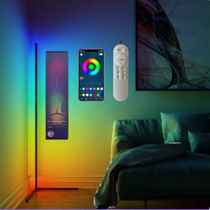 Lámpara de Pie Atmosférica Inteligente para Ambientes Inmersivos – Aureo Floor
