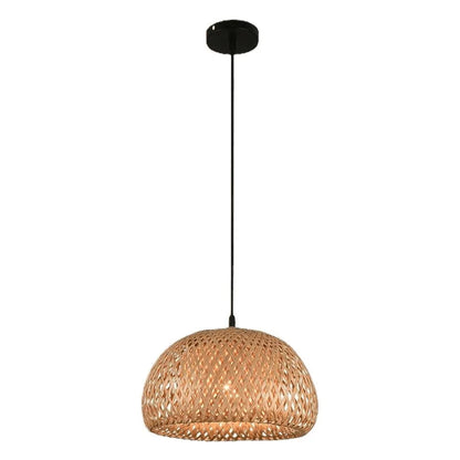 Lámpara Colgante de Ratán Natural E27 – Noctis Ceiling