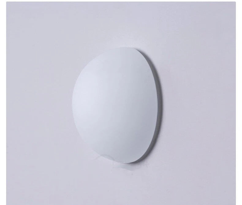 New Concealed Base Glass Wall Lamps French Bauhaus Milky White Round Ball Wall Light for Bedside Living Room Bathroom Mirror Dec