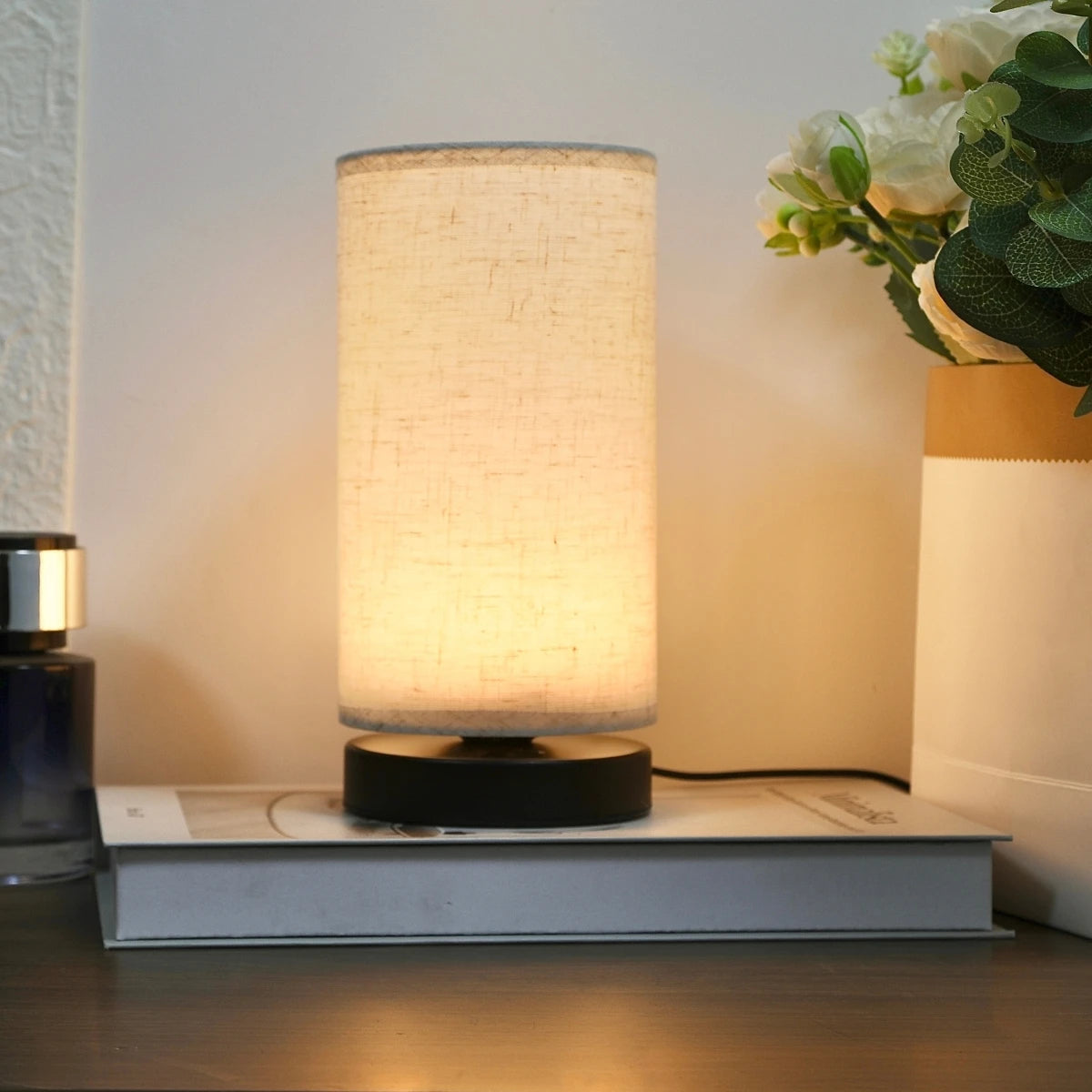 Lámpara de Mesa Nórdica de Tela - Colección iluminacíon de mesa