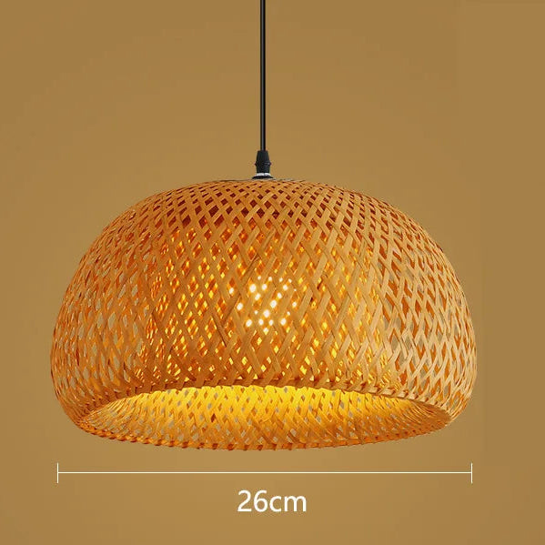 Lámpara Colgante de Ratán Natural E27 – Noctis Ceiling