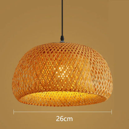 Lámpara Colgante de Ratán Natural E27 – Noctis Ceiling