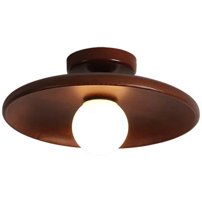 Lámpara de Techo Minimalista de Madera Natural – Noctis Ceiling