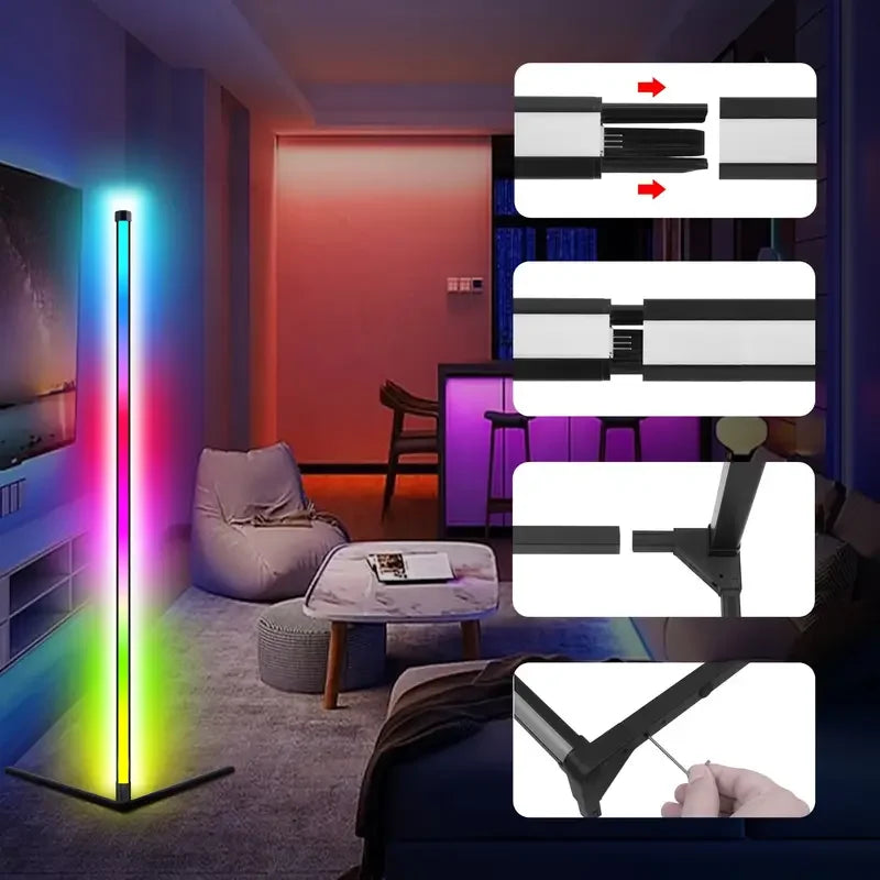 Lámpara de Pie Atmosférica Inteligente para Ambientes Inmersivos – Aureo Floor