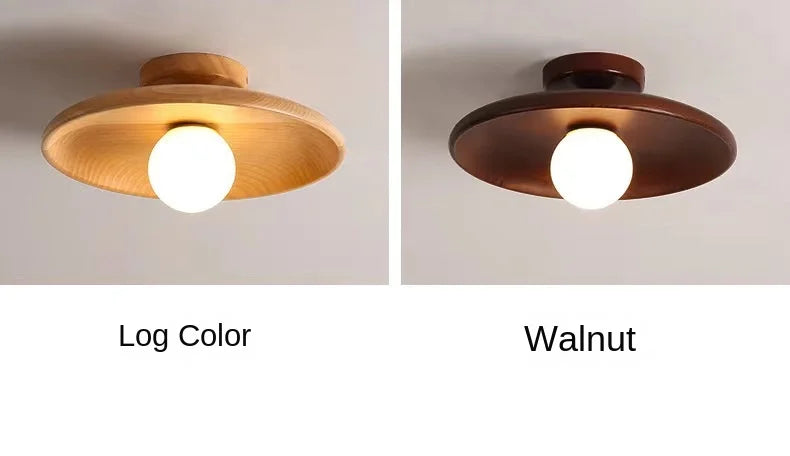 Lámpara de Techo Minimalista de Madera Natural – Noctis Ceiling