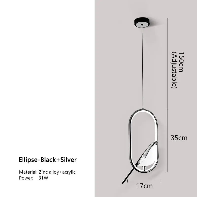 Lámpara Suspendida Birdy LED - Colecciõn iluminacíon de techo