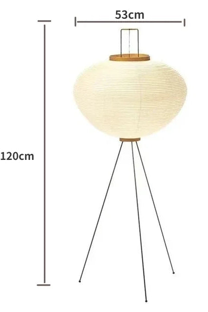 Lámpara de Pie Escultural de Papel de Arroz para Interiores Japandi – Aureo Floor