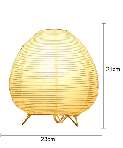 Lámpara Japandi de Papel de Arroz - Collección iluminacíon de mesa