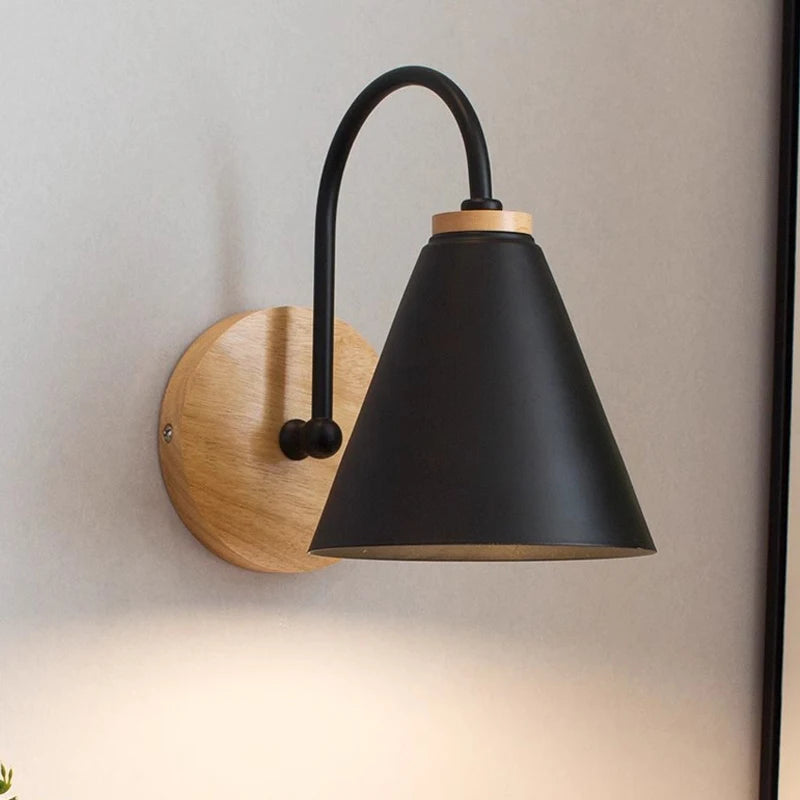 Lámpara de Pared Nórdica de Madera Macaron – Velora Wall