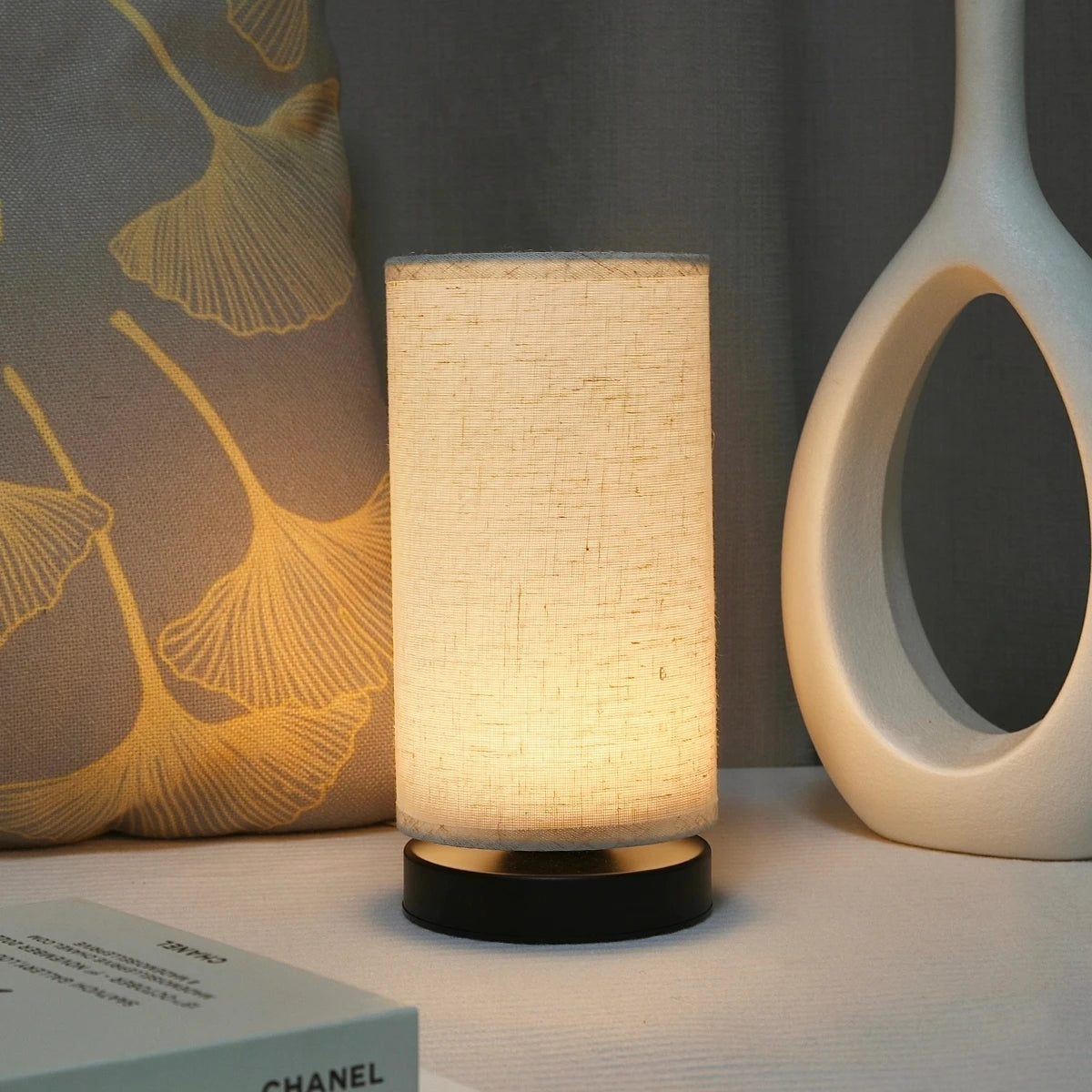 Lámpara de Mesa Nórdica de Tela - Colección iluminacíon de mesa