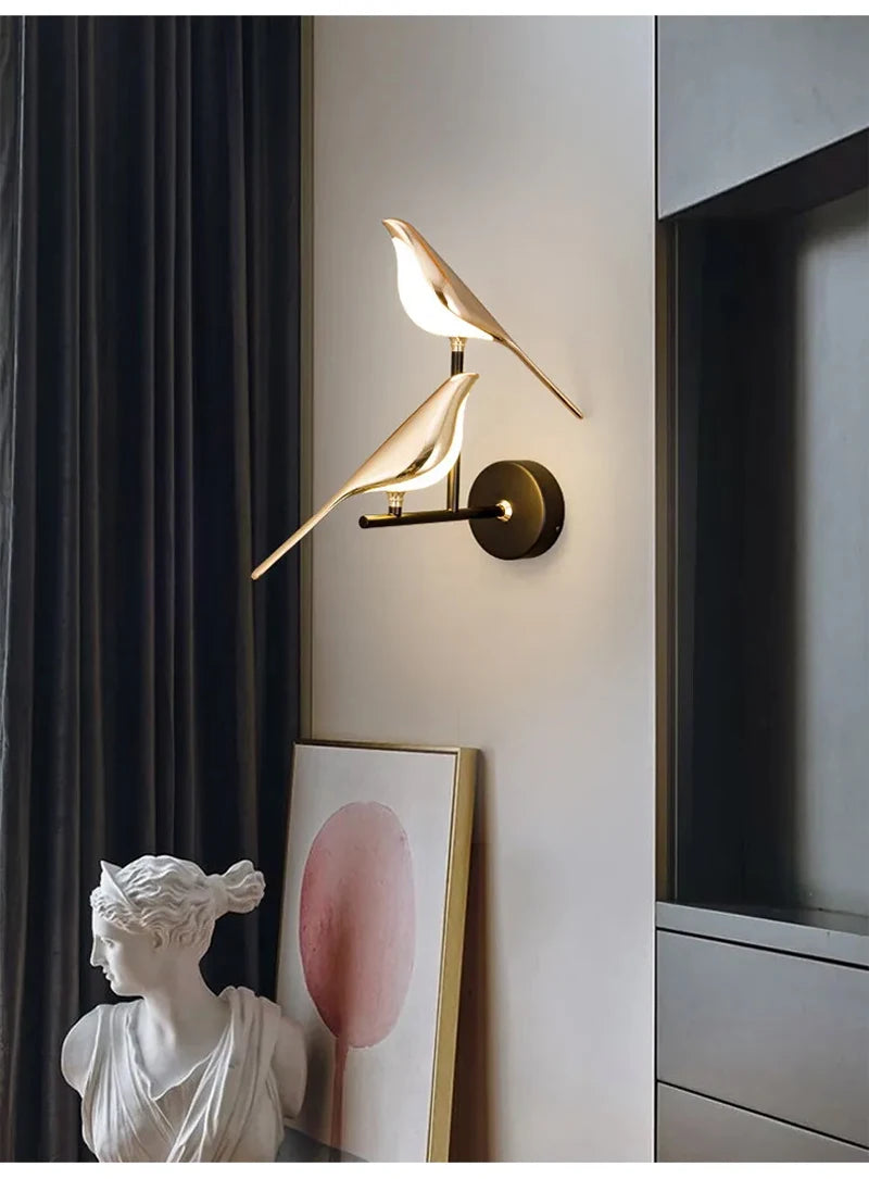 Lámpara de Pared Birdy Dorada