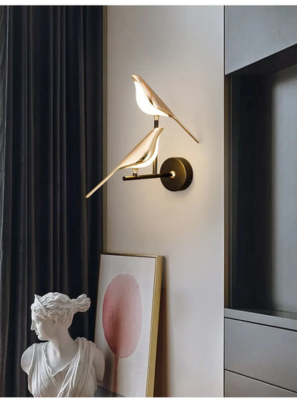 Lámpara de Pared Birdy Dorada